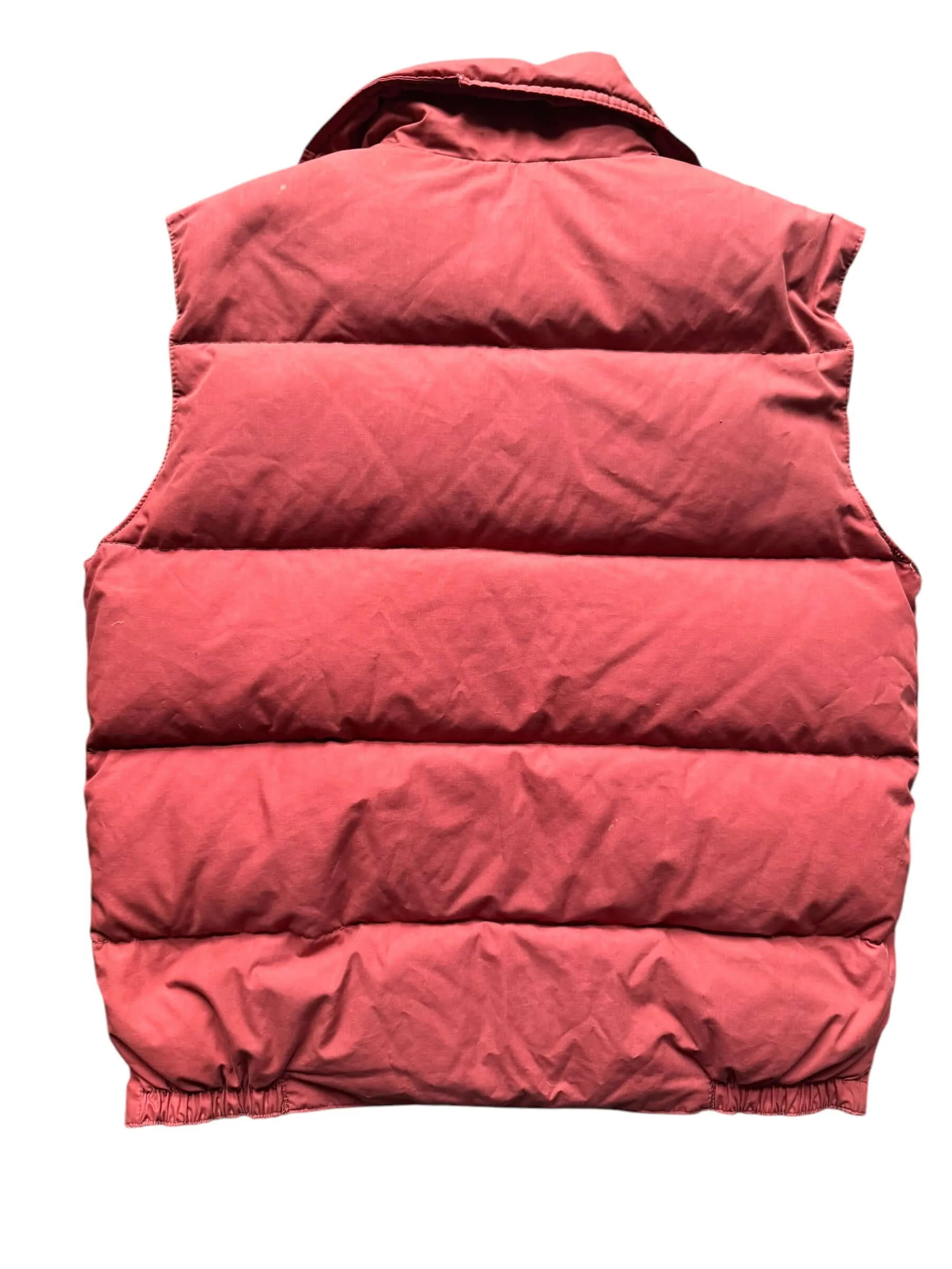 1970s Sears Burnt Orange Puffer Vest L