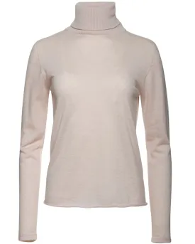 Petal Cashmere Turtleneck