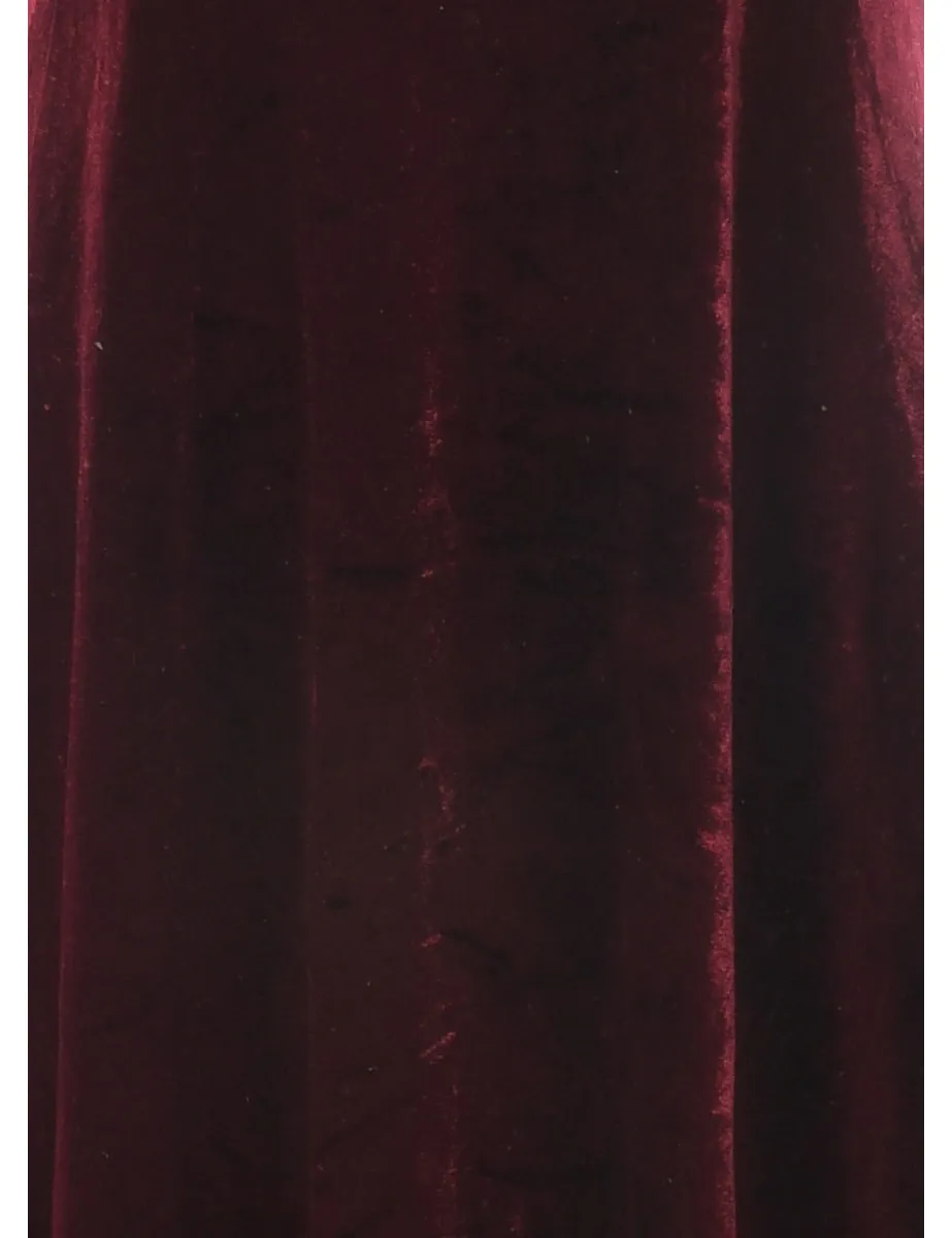 Velvet Maxi Dress - M